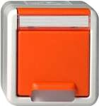 Gira 4440309 SCHUKO-Steckdose KD + BSF WG AP Orange