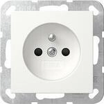 Gira 448503 Steckdose mit Erdungsstift 16 A 250 V~ und Shutter System 55, Reinwei&szlig;