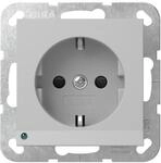 Gira 4170015 SCHUKO-Steckdose, 16A, 250 V~ mit LED Orientierungsleuchte und Shutter,