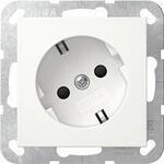 Gira 441803 SCHUKO-Steckdose 16 A 250 V~ mit um 30&deg; gedrehtem Einsatz und Shutter