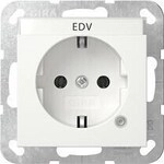 Gira 445227 SCHUKO-Steckdose 16 A 250 V~ mit Kontrolllicht und Beschriftungsfeld