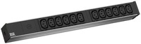 Bachmann 19Z 1HE Steckdosenleiste, 12x IEC320 C13 IEC C14 Stecker, 2m, schwarz