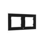 Shelly Wall Frame 2 Rahmen f&uuml;r Wall Switch Wandtaster, 2-fach, schwarz