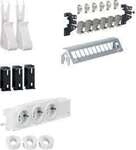 Hager UM00M1 Multimedia Kit,univers,m.3xSteckdose,12xPatchPanel