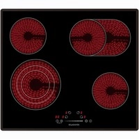 Wolkenstein WEB-C4-3KBG Glaskeramikkochfeld, 60 cm breit, Touch/Slider, 9 Heizstufen,