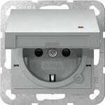 Gira 455226 SCHUKO-Steckdose 16 A 250 V~ mit Klappdeckel, Kontrolllicht und Shutter