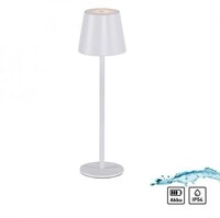 Leuchten Direkt Akku-Leuchte Leuchtendirekt Euria LED Au&szlig;enlampe Wei&szlig; mit