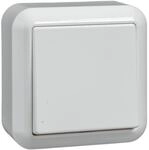 Elso 382604 Uni-Taster 10A, Contura Steckklemme, reinwei&szlig;