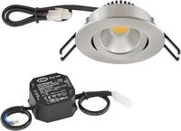EVN PC20-Serie LED Deckeneinbau, rund, schwenkbar, IP20, 220-240V, 6W, 3000K, 620lm,