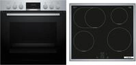Bosch HND415LS62 EEK: A+ Einbau-Herd-Set mit Induktionskochfeld (HEA513BS4 +