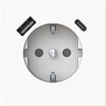 Busch-Jaeger 20 EUCB2USBAC-44M SCHUKO USB-Steckdosen-Einsatz Safety+, art linear, USB