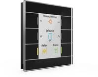 MDT KNX Glastaster II Smart Serie .02, Farbdisplay, schwarz (BE-GT20S.02S)