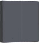 Aqara Smart Wall Switch H1 EU, Doppelwippe, mit Neutralleiter, grau (WS-EUK03-G)
