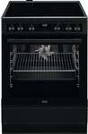 AEG CCB6446BBB EEK: A Standherd mit Glaskeramikkochfeld, 60 cm breit, 73 L,