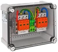 OBO Bettermann Generatoranschlusskasten Typ 1+2 f&uuml;r 2 x 1 String (5088410)