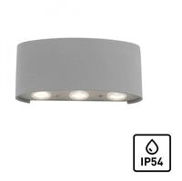 Paul Neuhaus LED-Wandleuchte, silberfarben, halbrund, 6-flammig, warmwei&szlig;e