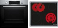 Bosch HBD671CS62 EEK: A+ Einbau-Backofen-Set mit Elektro-Kochfeld (HBG578BS3 +