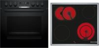 Bosch HND671LS67 EEK: A+ Einbau-Herd-Set mit Elektro-Kochfeld (HEB578BB3 +