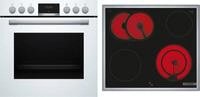 Bosch HND411LW63 EEK: A+ Einbau-Herd-Set mit Elektro-Kochfeld (HEA513BW3 +