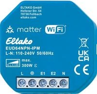 Eltako EUD64NPN-IPM Universal-Dimmaktor mit IP, Matter &uuml;ber Wi-Fi, optional EnOcean,