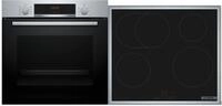 Bosch HBD435RS64 A+ Backofen-Set mit Induktionskochfeld (HBA514BS3, PIF64RBB5E), 60