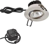 EVN PC65 LED Deckeneinbauleuchte, rund, schwenkbar, 8,4W, 3000K, 1010lm, IP65,