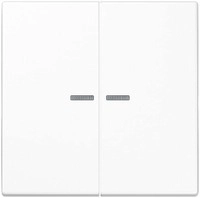 JUNG BTLS17102WW JUNG HOME Taster 2fach, Duroplast, Serie LS, alpinwei&szlig;