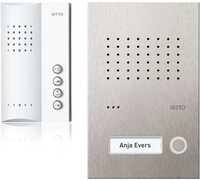 Ritto Acero pur Audio-Set Freisprechstelle, 1 Wohneinheit, edelstahl/wei&szlig;