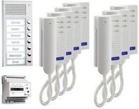 TCS PPA07-EN/02 pre:pack Audio Aufputz f&uuml;r 7 Wohneinheiten, mit Au&szlig;enstation PAK 7