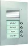 TCS PUK04/1-EN Audio Au&szlig;enstation 4 Tasten, 1-spaltig, UP, silber