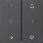 Gira 549228 eNet Funk Bedienaufsatz Memory Pfeilsymbole, System 55, anthrazit