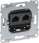 Legrand SEANO Einsatz Datendose 2 x RJ45, Kat. 6, UTP, ungeschirmt, werkzeuglose