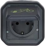 Legrand Plexo New Feuchtraum-Aufputz Schutzkontakt-Steckdose mit Fahrrad Symbol,