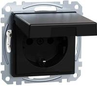 Merten MEG2310-0403 SCHUKO-Steckdose mit Klappdeckel, System M,...