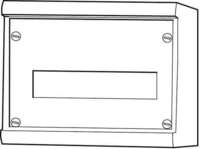 ABN A12A AMIGO Kleinverteiler-AP 1x12(+2) TE -IP30-