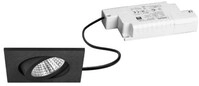 Brumberg BB05 LED-Einbaustrahler, 230VAC, 50Hz, 6W, 38&deg;, 630lm, 3000K, quadratisch,