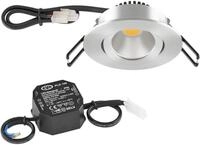 EVN PC20-Serie LED Deckeneinbau, rund, schwenkbar, IP20, 220-240V, 6W, 3000K, 620lm,
