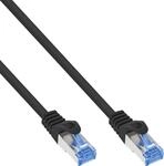 InLine Patchkabel, Cat.6A, S/FTP, TPE (LSZH), CCA, schwarz, 1,5m (72614S)