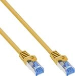 InLine Patchkabel, Cat.6A, S/FTP, TPE (LSZH), CCA, gelb, 0,5m (72655Y)