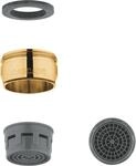 GROHE Mousseur, Au&szlig;engewinde, M 24 x 1, Durchflussklasse C, 30 l/min bei 3 bar, gold
