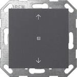 Gira 517228 KNX Taster, Wippe 1fach mit Pfeilsymbolen, System 55, anthrazit