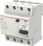AEG FI-Schutzschalter A 4p 440V 63A 0,03A 4TE REG (2CSF704156R1630)