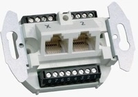 Hager G3120 UAE Anschlussdose 2-fach, 8/8 polig