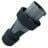 MENNEKES Stecker PowerTOP Xtra R, 125 A, 5 p, 50-500 V, Schraubkontakt, grau...