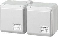 MENNEKES (4202) Cepex-Doppelsteckdose, grau