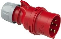 PCE SHARK CEE-Stecker, 32A, 5p, 6h, IP44/IP54, 400V, rot (025-6)