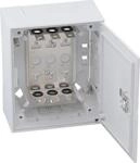 CobiNet Verteiler BOX I zu 30 Doppeladern, mit Vorreiber, mit Montagewanne,
