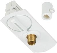 SLV Pendelleuchtenadapter f&uuml;r Hochvolt 1Phasen-Aufbauschiene, wei&szlig;, inkl.