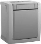 HHG 90591004-DE Wechselschalter FR-Aufputz, Pacific, Grau