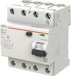 AEG FI-Schutzschalter A 4p 440V 25A 0,03A 4TE REG (2CSF704156R1250)